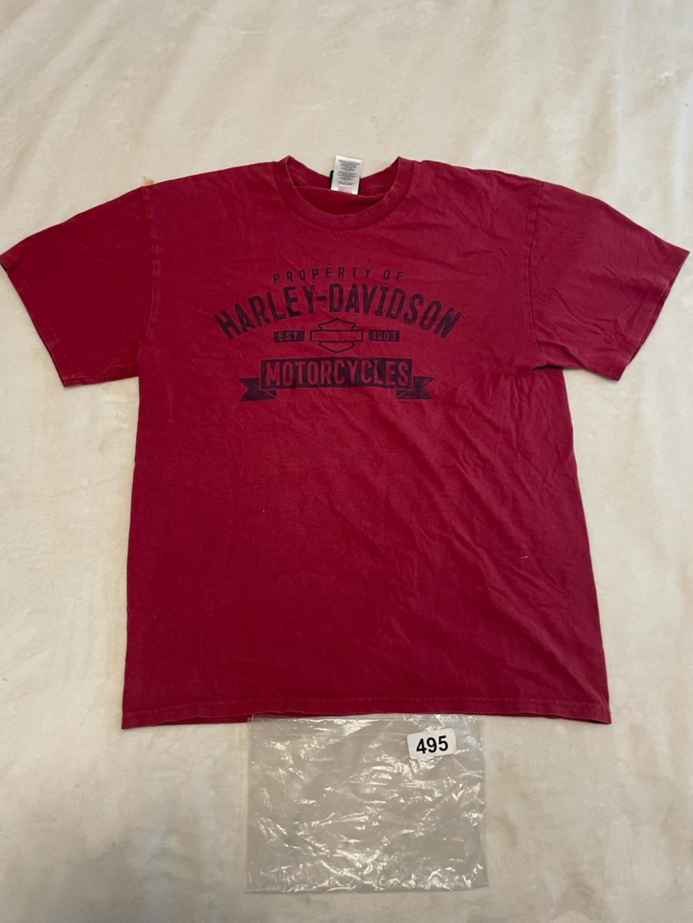 Harley-Davidson Burgundy Short Sleeve Graphic Tee